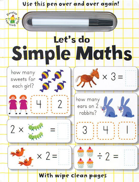 Let's Do Simple Maths with Wipe Clean Pages