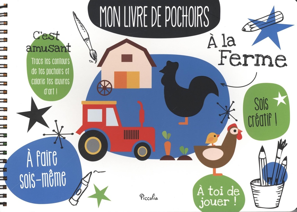 Mon livre de pochoirs / A la ferme