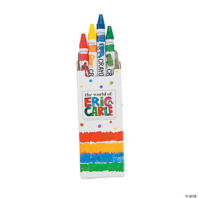 4-Color Eric Carle's Brown Bear, Brown Bear, What Do You See? Crayons