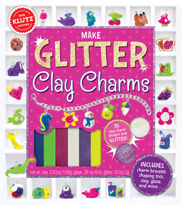 Make Glitter Clay Charms