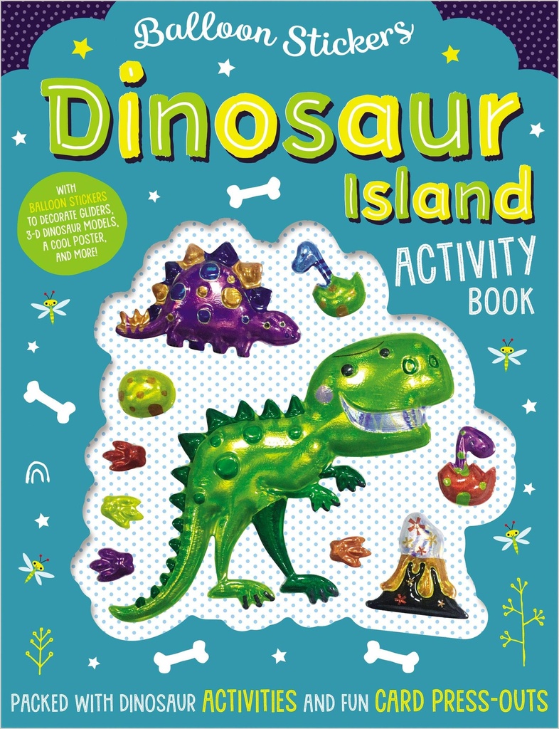 Balloon Sticker Activity Books - Dinosaur Island