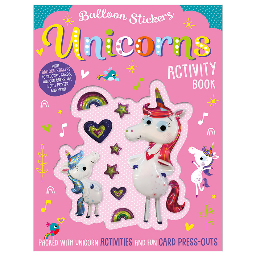 Balloon Sticker Activity Books - Unicorns
