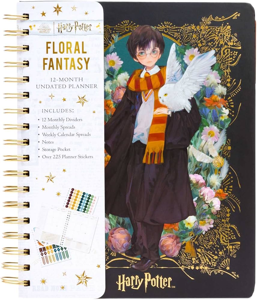 Harry Potter: Floral Fantasy 12-Month Undated Planner