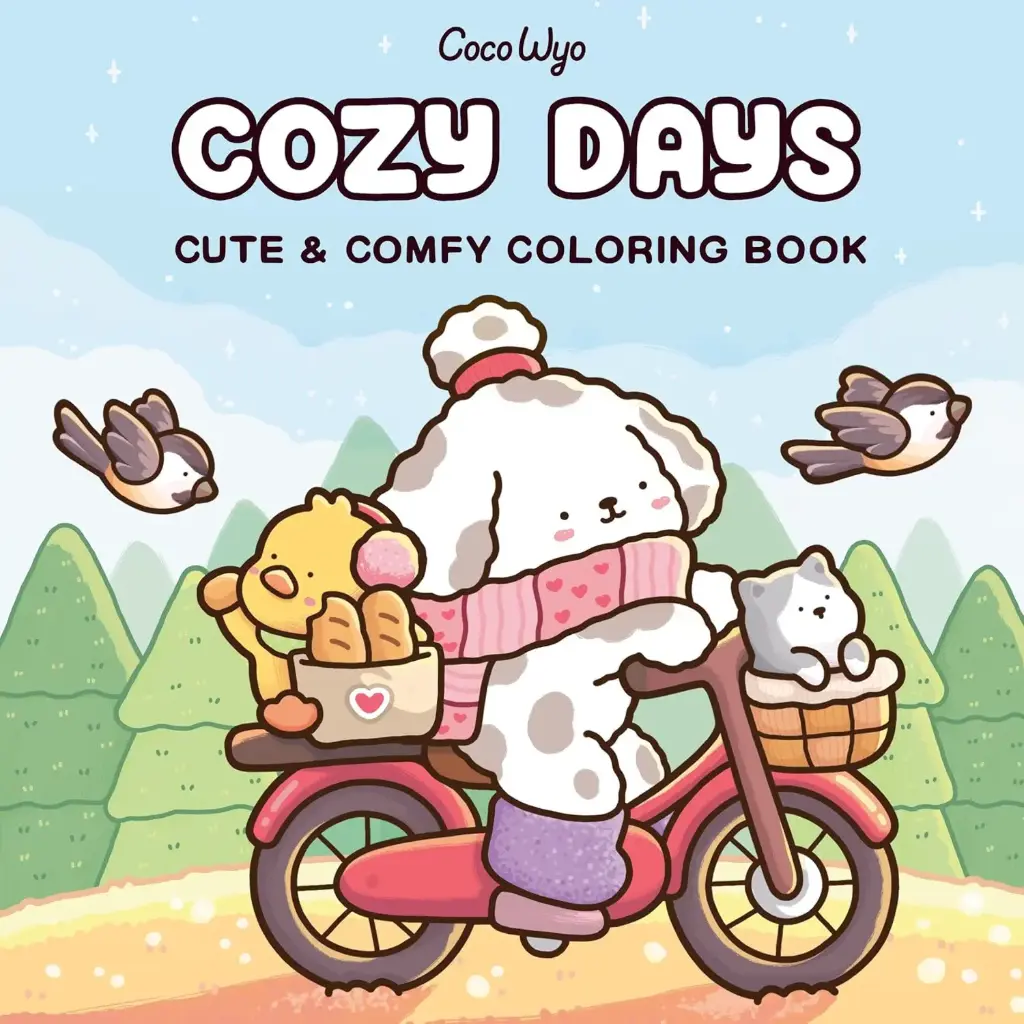 Cozy Days: Coloring Book for Adults and Kid