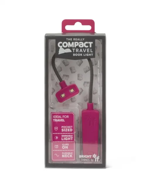 The Really COMPACT Travel Book Light - Pink