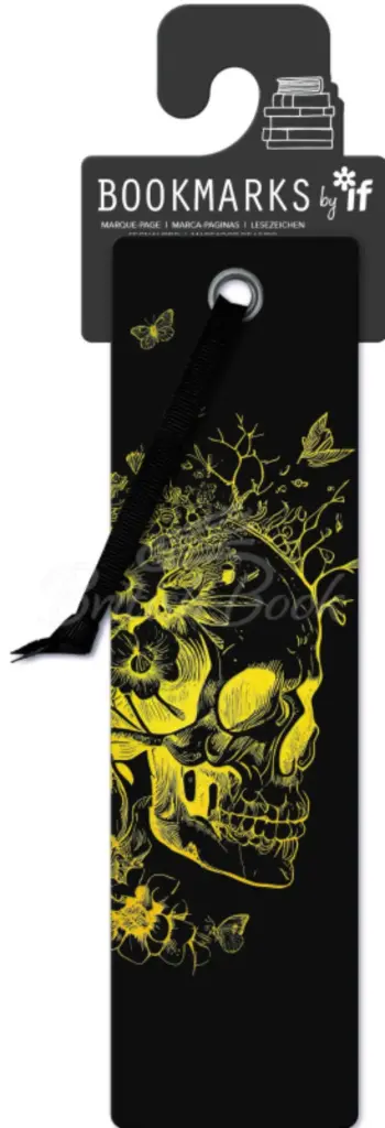 Quirky Bookmarks - Gold Skull
