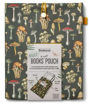 Bookaroo Books & Stuff Pouch - Botanical Mushroom