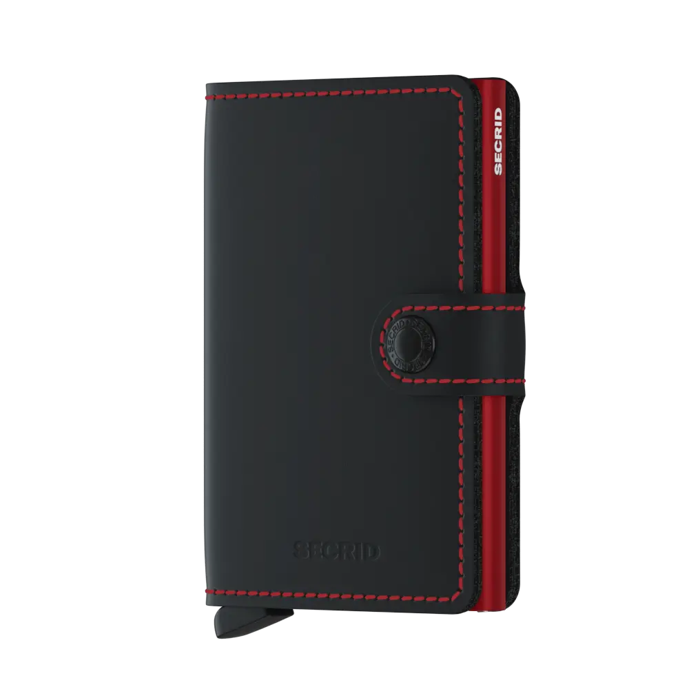 Secrid Miniwallet Matte MM-Black & Red