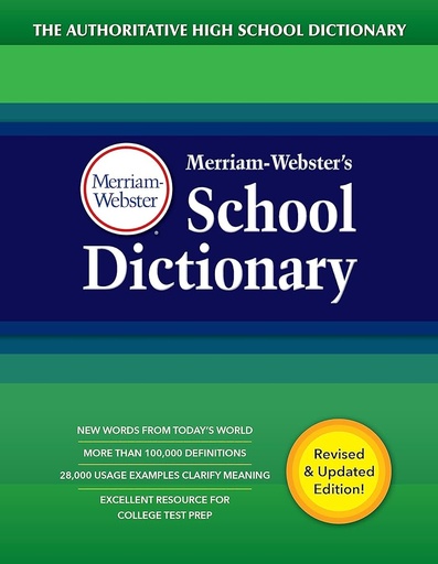 [9780877797418] Merriam-Webster's School Dictionary, Newest Edition
