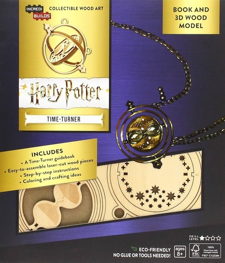[9781682982044] IncrediBuilds: Harry Potter: Time-Turner Book and 3D Wood Model