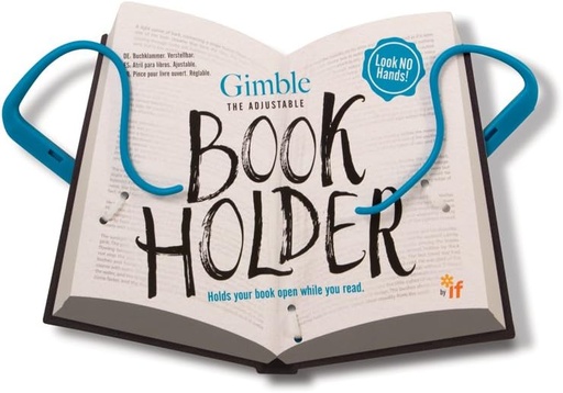 [5035393368043] The Gimble Adjustable Book Holder - Blue