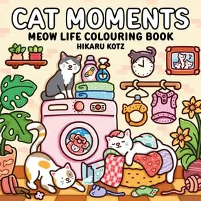 [9780008812362] Cat Moments: Meow Life Colouring Book