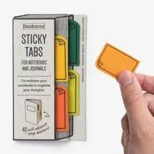 [5035393535032] Bookaroo Sticky Tabs - Greens