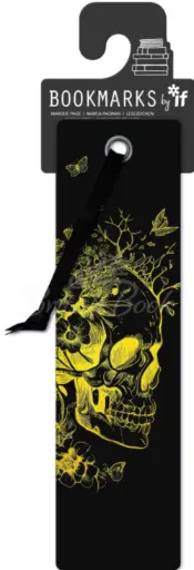 [5035393161057] Quirky Bookmarks - Gold Skull
