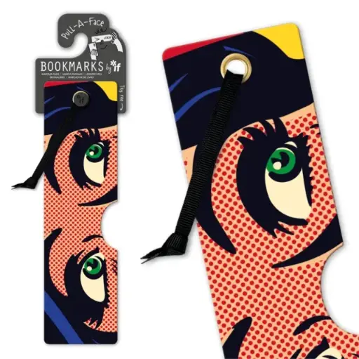 [5035393162047] Pull - a - Face Bookmarks - Pop Art