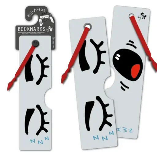 [5035393162108] Pull - a - Face Bookmarks - Sleepy