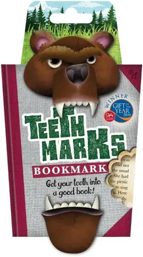 [5035393369026] TeethMarks Bookmarks - Bear