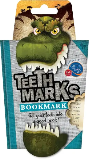 [5035393369057] TeethMarks Bookmarks - T-Rex