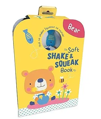[9789464760866] Soft shake & squeak book - Bear