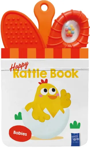 [9789465052786] Happy Rattle Book Babies