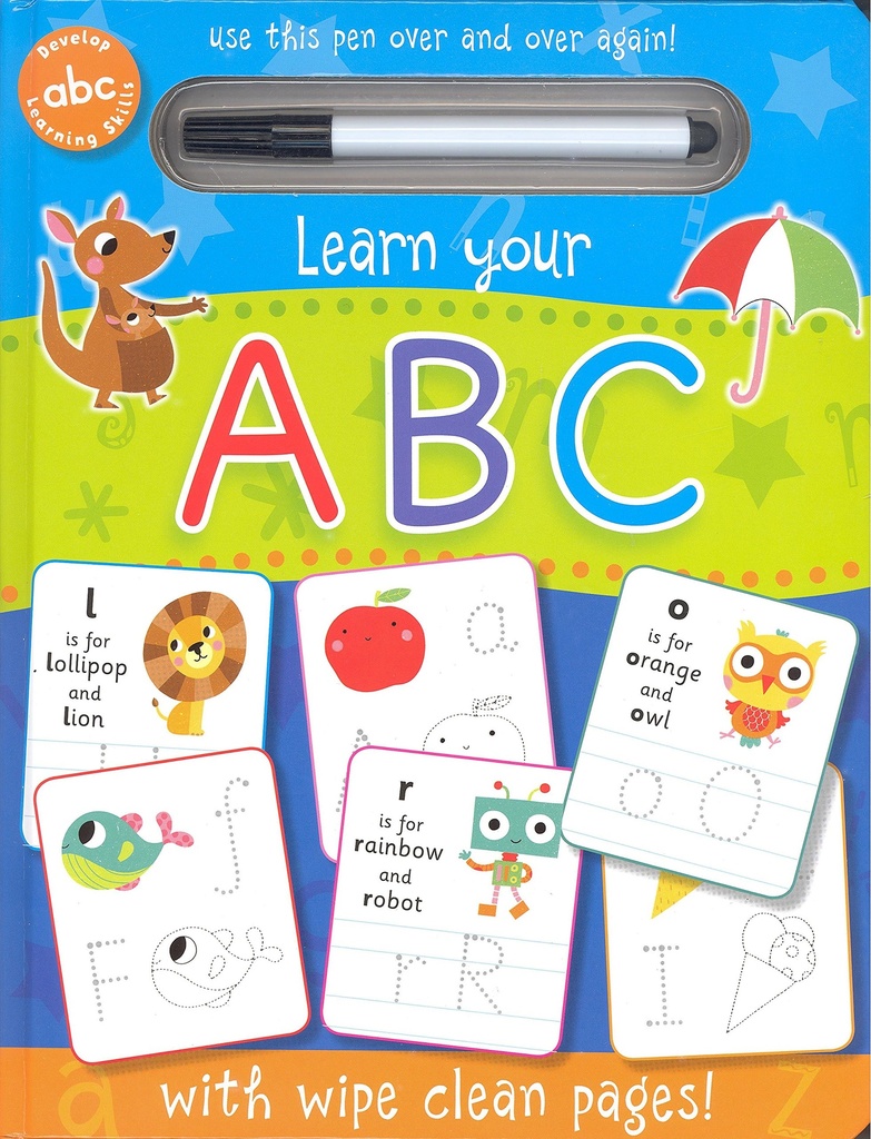 Learn Your ABC with Wipe Clean Pages