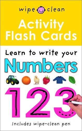 Wipe Clean - Activity Flash Cards - Learn To Write Your Numbers 123