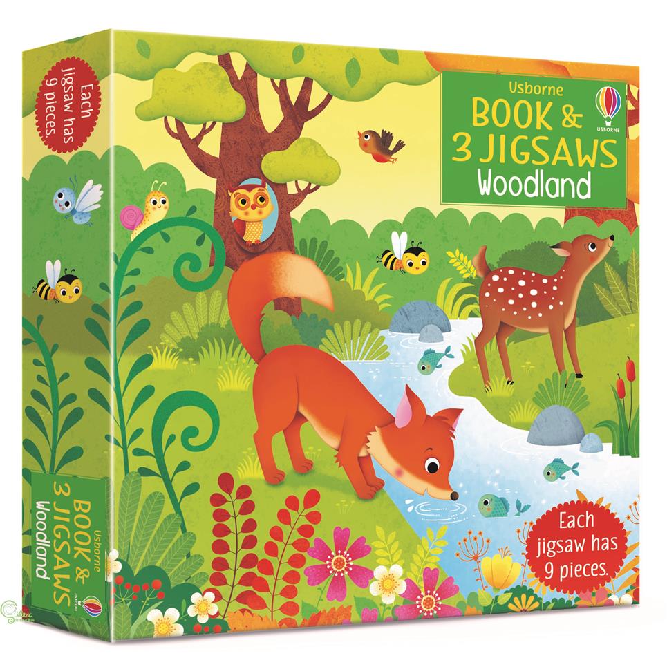 Book and 3 Jigsaws: Woodland