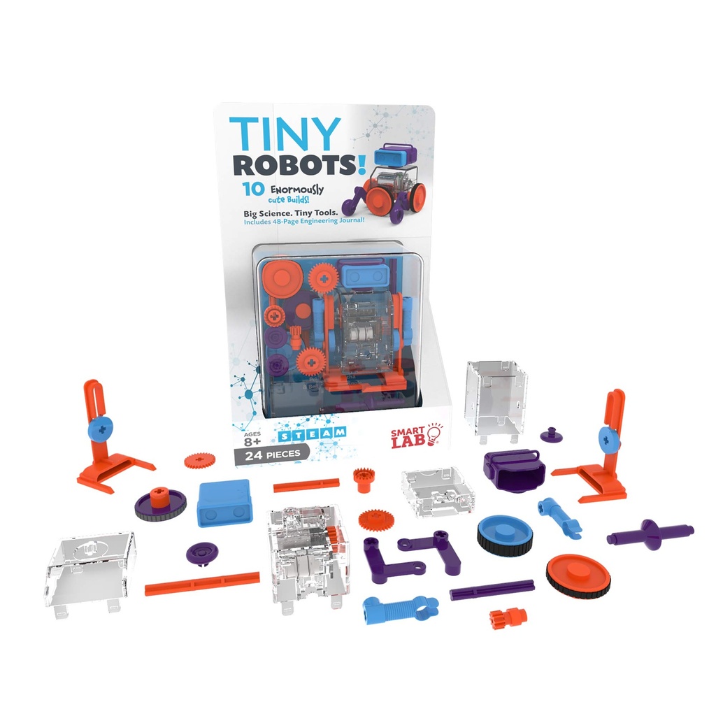 Tiny Robots!: 15 Ingenious Motorized Builds! Big Science. Tiny Tools. Includes Enormous Engineering Foldout!