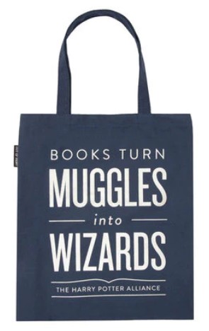 BOOKS TURN MUGGLES TOTE