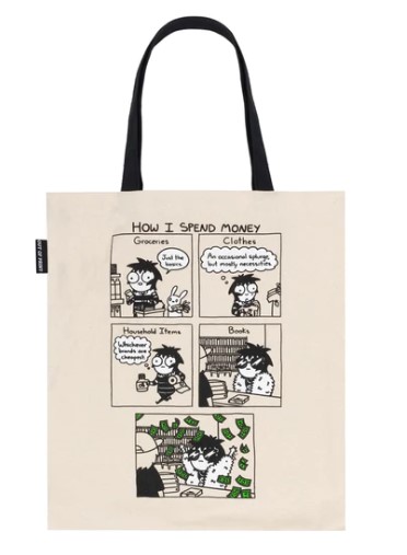 SARAH SCRIBBLES MONEY TOTE