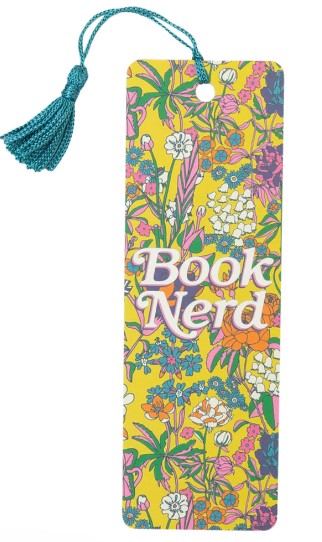 Book Nerd Floral Bookmark