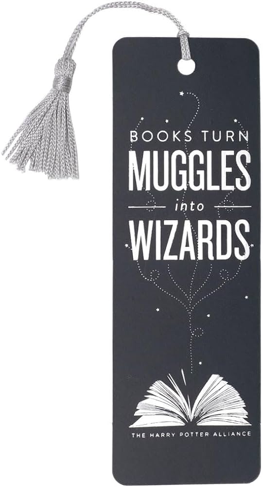 BOOKS TURN MUGGLES BOOKMARK