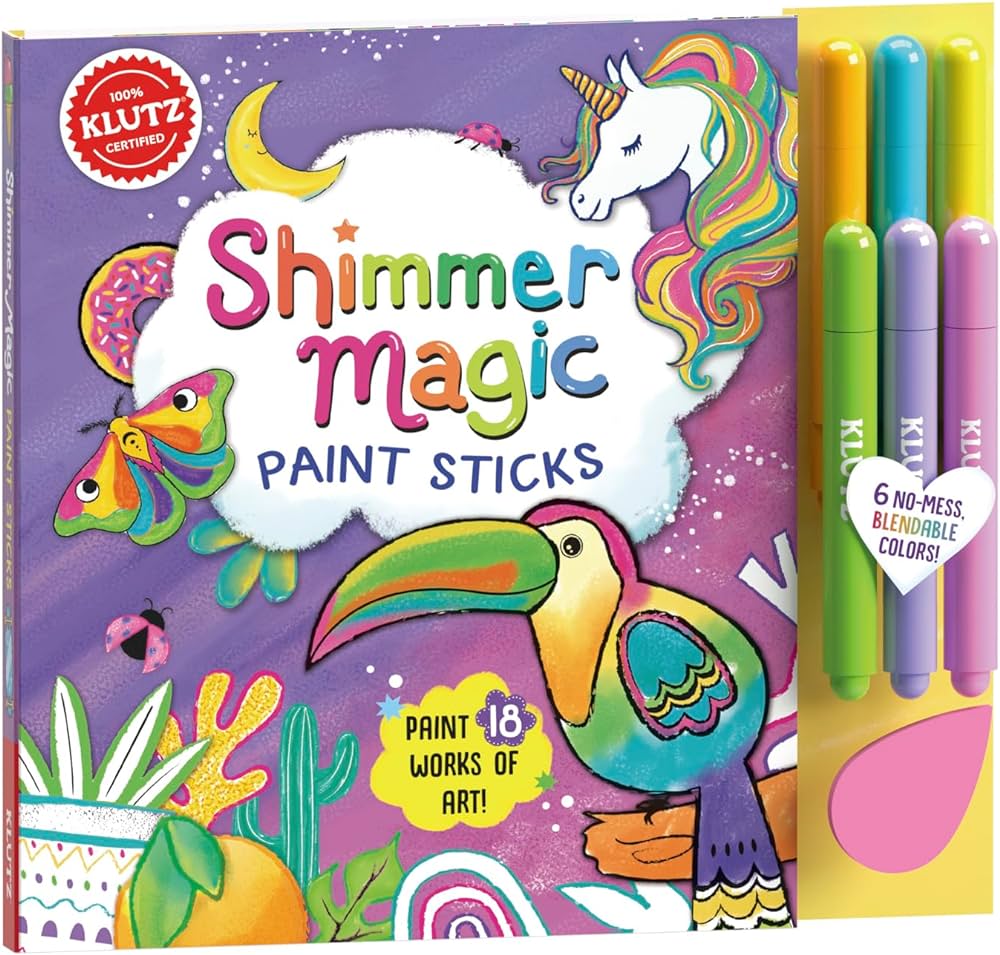 KLUTZ Shimmer Magic Paint Sticks Craft Kit