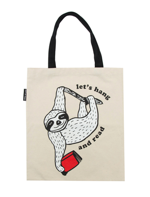 Book Sloth : Let's Hang and Read Tote Bag