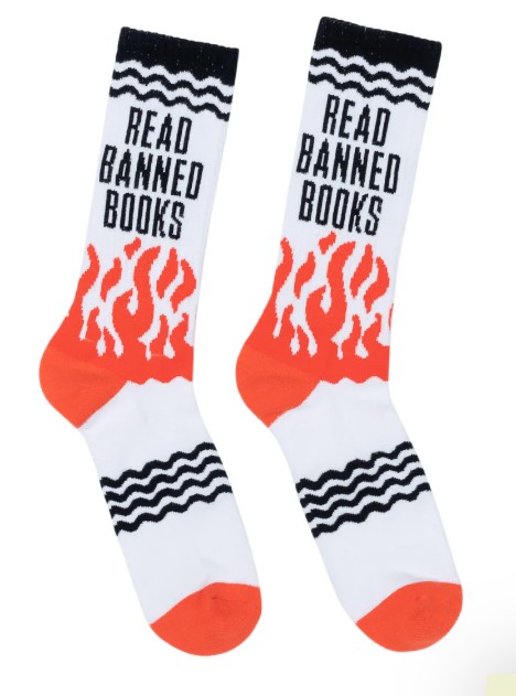 Read Banned Books Gym Socks - Small