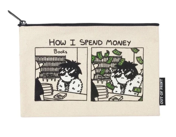 Sarah's Scribbles - How I Spend Money pouch