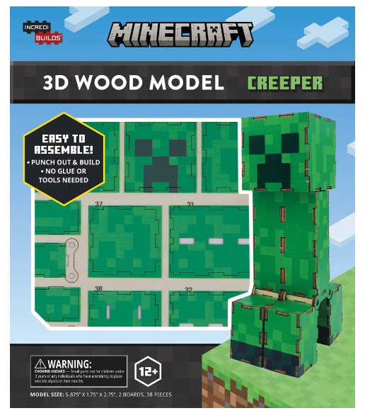 IncrediBuilds: Minecraft: Creeper 3D Wood Model