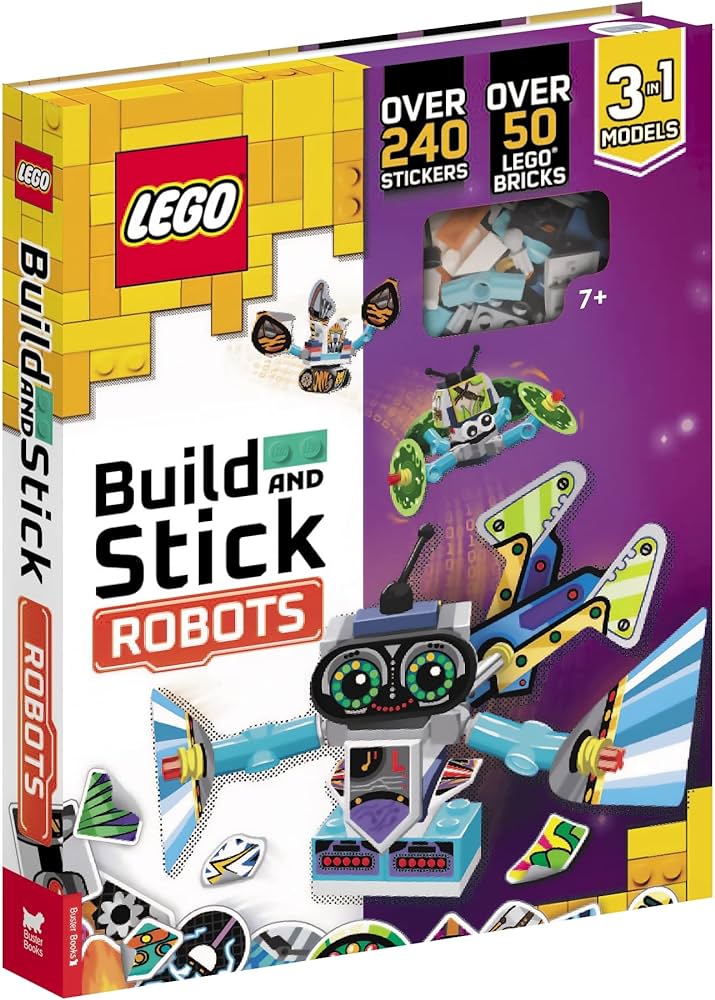 LEGO® Books: Build and Stick: Robots