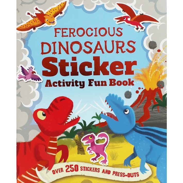 S And A Cool Dinosaurs - Roaring Ferocious Dinosaur Sticker
