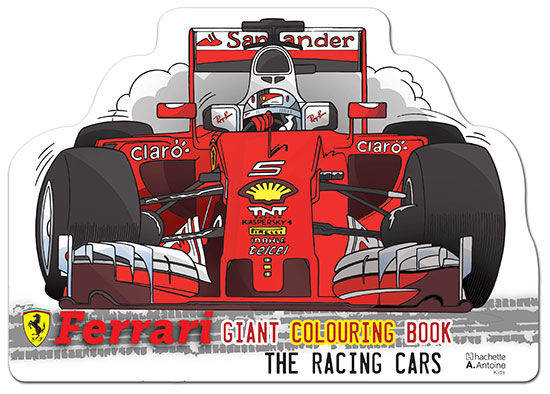 Ferrari Giant Colouring Book Racing Cars