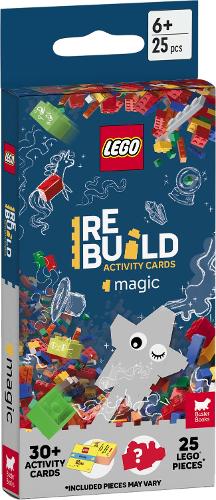LEGO® Books: ReBuild Activity Cards: Magic (with over 30 activity cards and 25 Lego elements