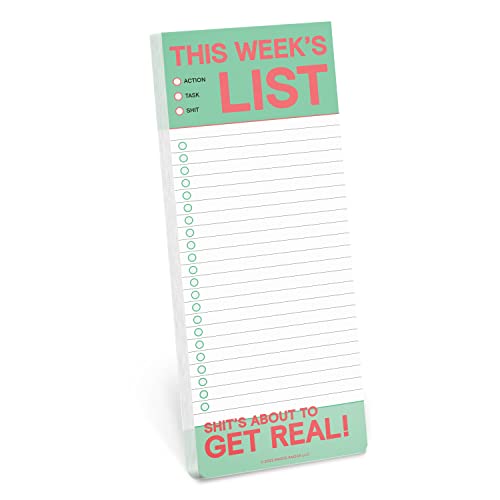 Knock Knock This Week’s List Make-a-List Pad (Notepad/Sticky Notes)