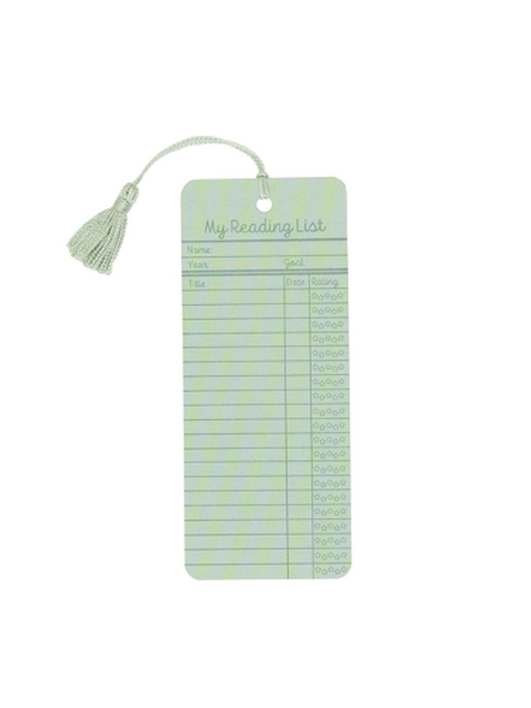 READING LIST BOOKMARK