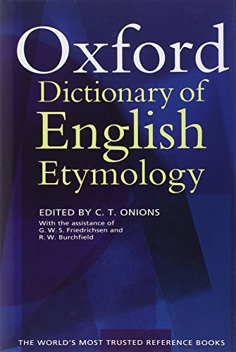 DIC ENG OXFORD DICTIONARY ENGLISH ETYMOLOGY ED ONIONS CLOTH