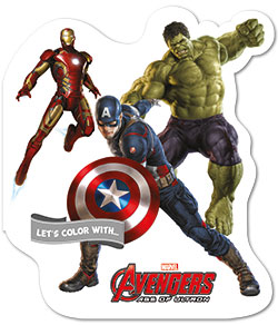 Let's Color With Avengers