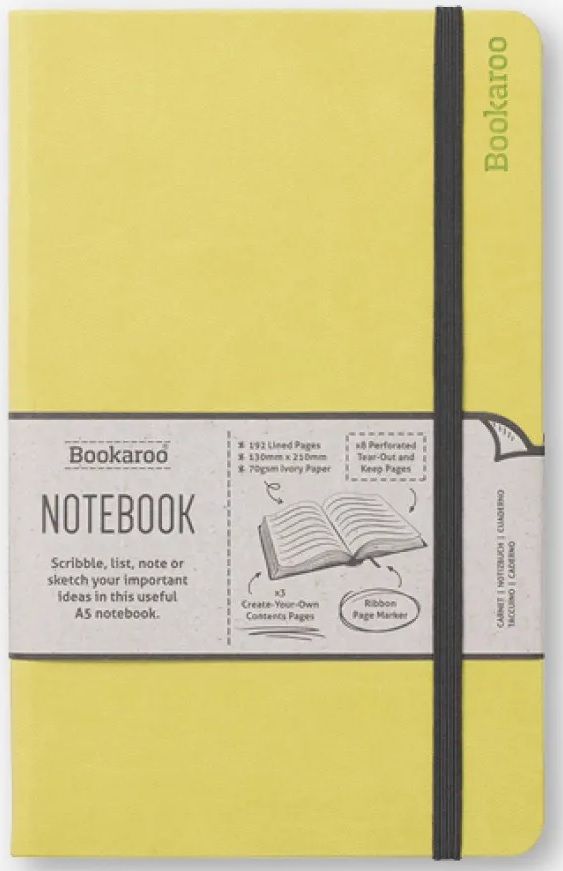 Bookaroo Notebook (A5) Journal - Lime