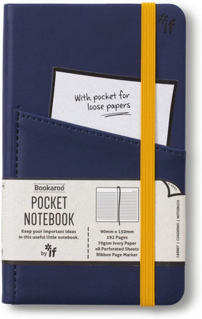 Bookaroo POCKET Notebook (A6) JOURNAL - NAVY