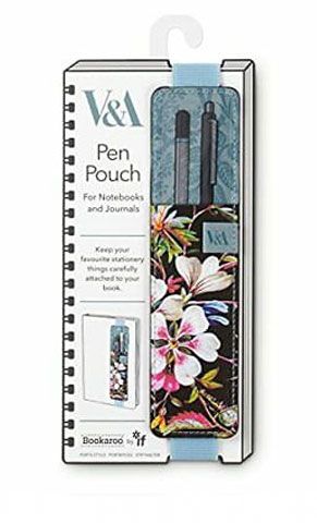 V&A Bookaroo Pen Pouch - Kilburn Black Floral