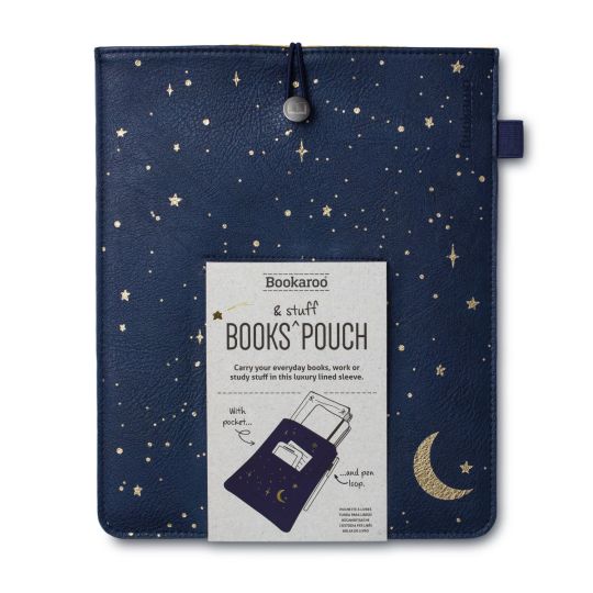 Bookaroo Books & Stuff Pouch - Moon & Stars