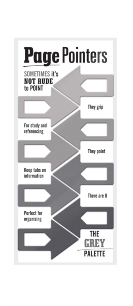Page Pointers Page Markers- Grey